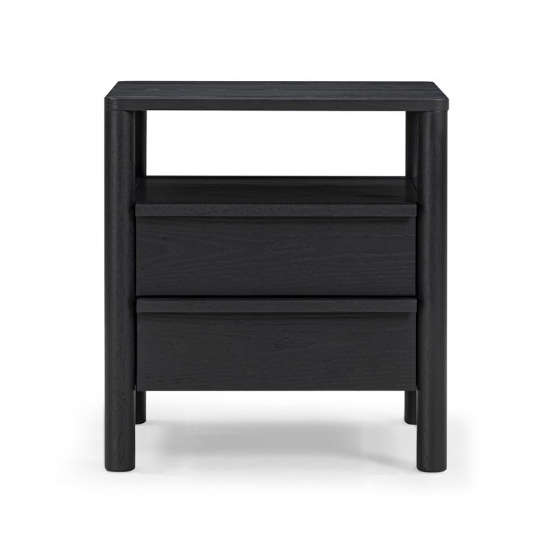 Tyra Black Ash Nightstand