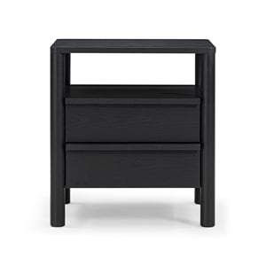 Tyra Black Ash Nightstand