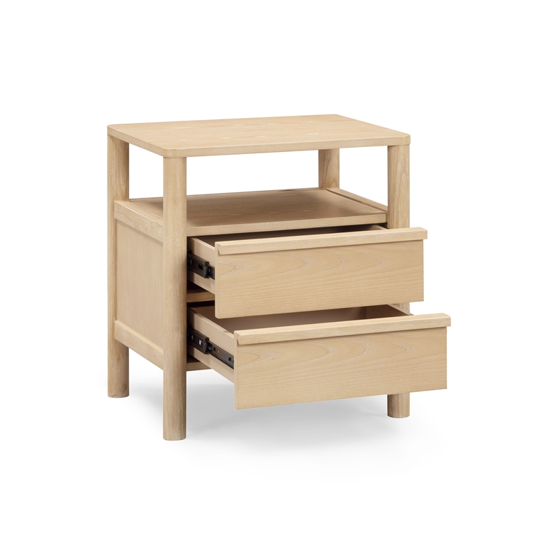 Tyra Natural Cerused Ash Nightstand