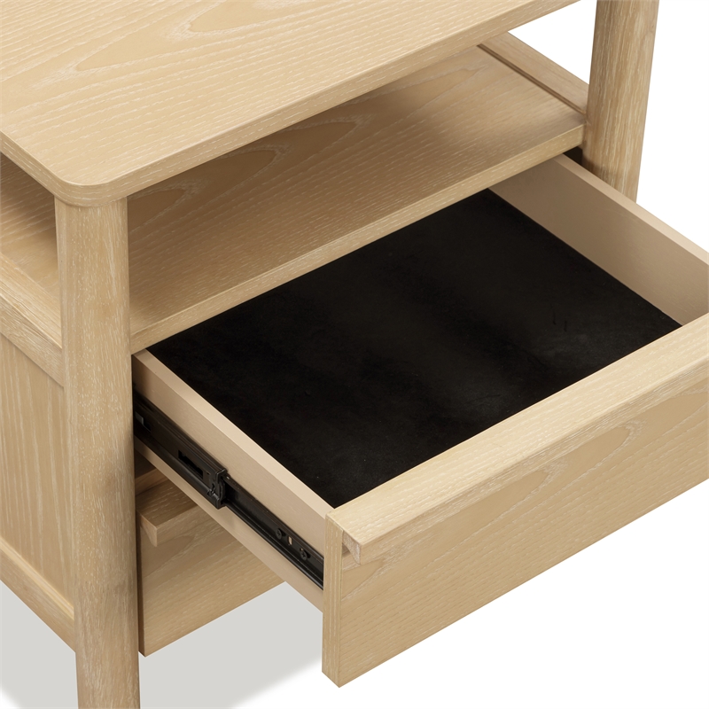 Tyra Natural Cerused Ash Nightstand