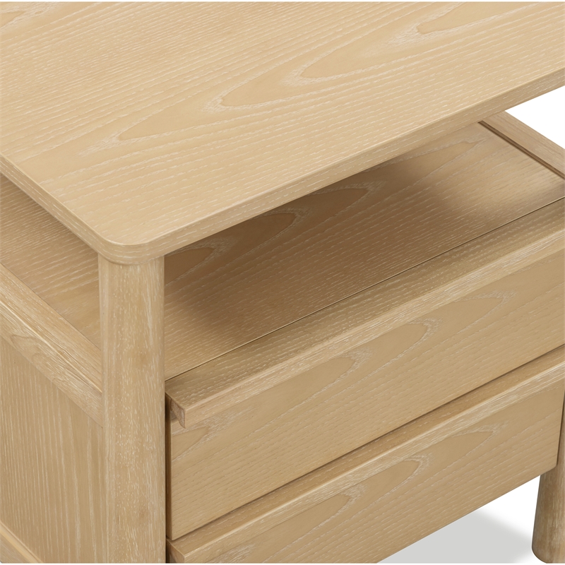 Tyra Natural Cerused Ash Nightstand