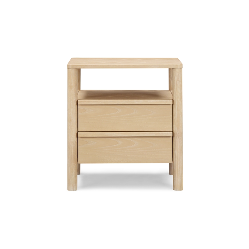 Tyra Natural Cerused Ash Nightstand