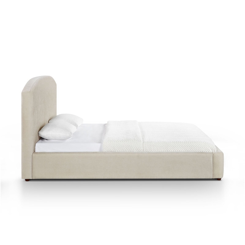 Leah Cream Performance Chenille King Bed