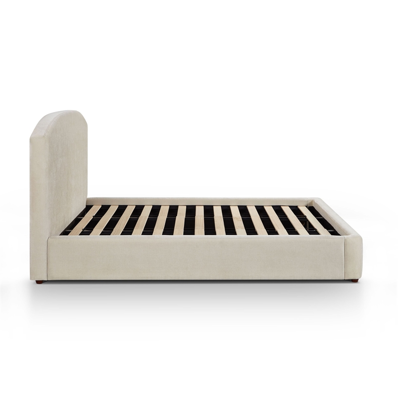 Leah Cream Performance Chenille King Bed
