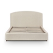 Leah Cream Performance Chenille Queen Bed