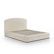 Leah Cream Performance Chenille Queen Bed