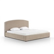 Leah Taupe Performance Chenille King Bed