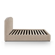 Leah Taupe Performance Chenille King Bed