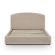 Leah Taupe Performance Chenille Queen Bed