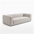 Aurora Pebble Beige Heavy Basketweave Sofa