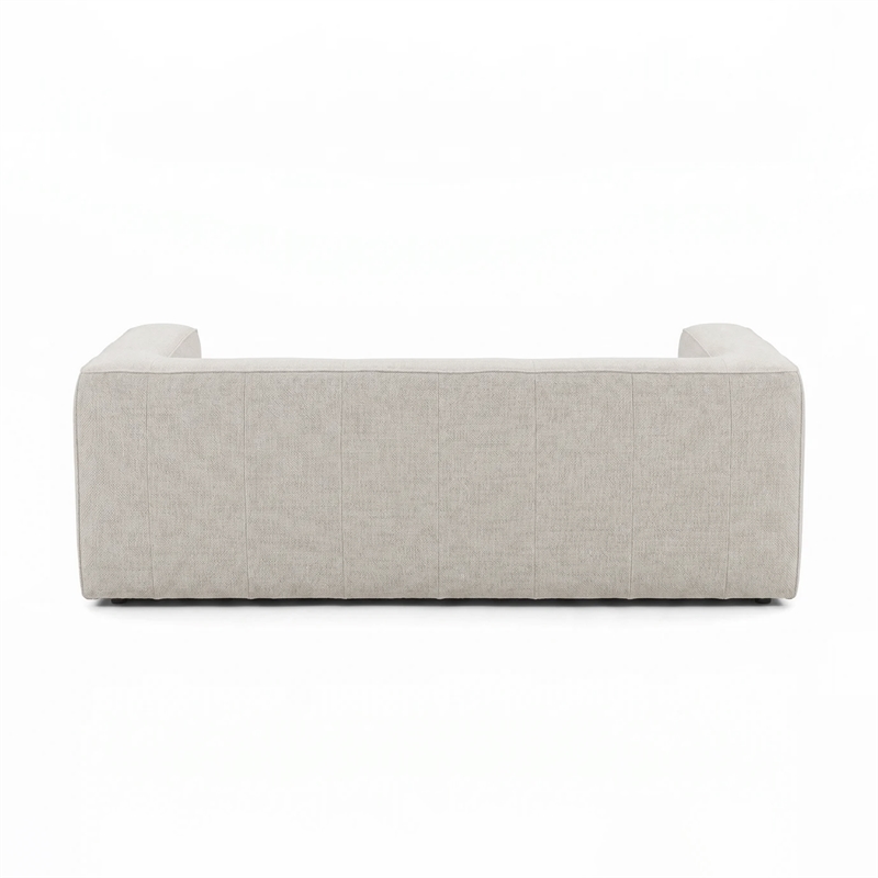 Aurora Pebble Beige Heavy Basketweave Sofa