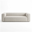 Aurora Pebble Beige Heavy Basketweave Sofa