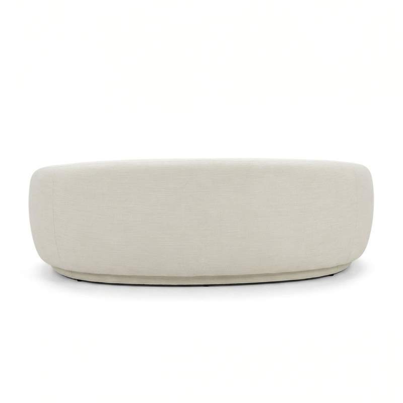 kendall 90&quot cream textured chenille sofa