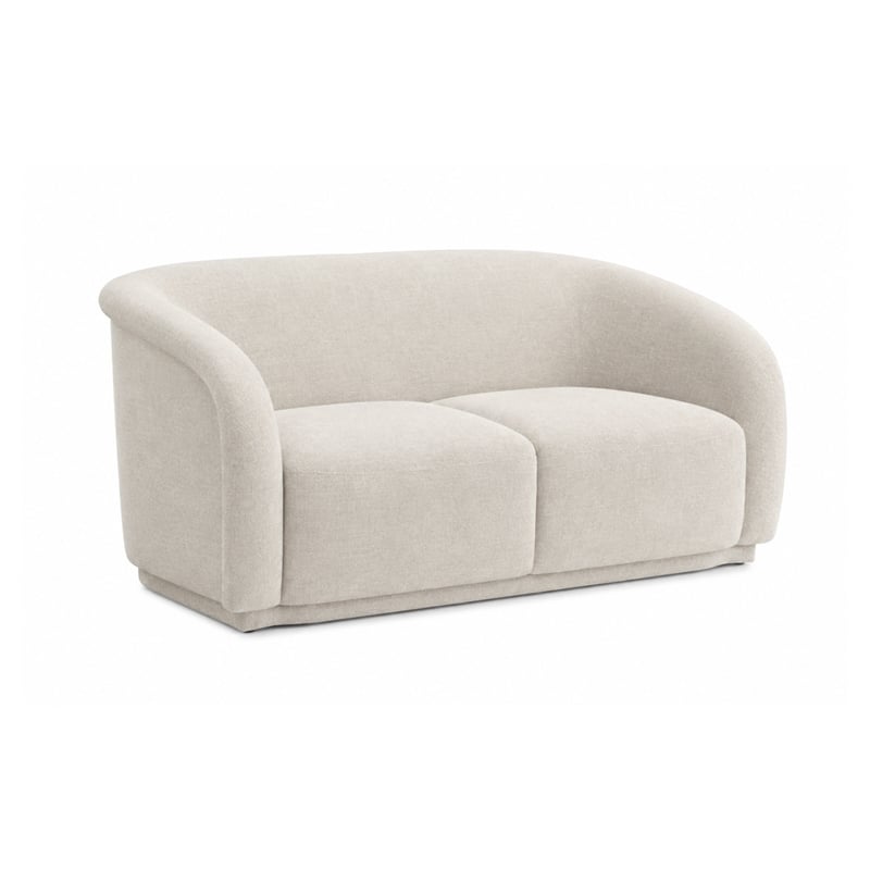 Yara Sand Distressed Chenille Loveseat