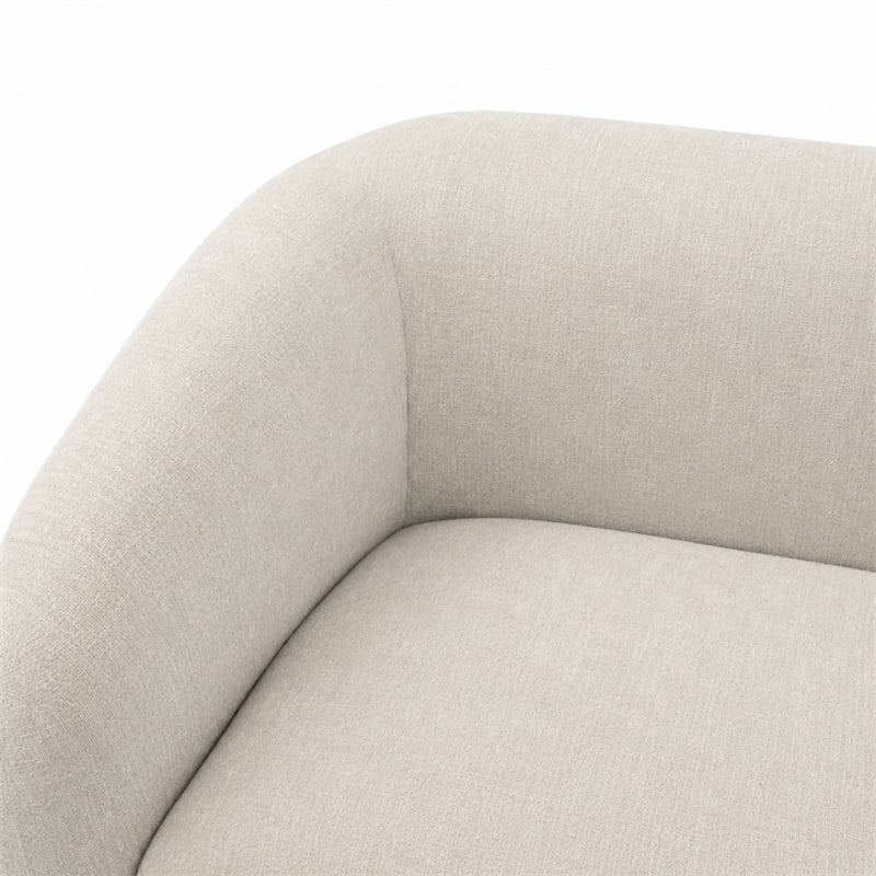 Yara Sand Distressed Chenille Loveseat