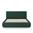 Isla Forest Green Chenille Performance Queen Bed