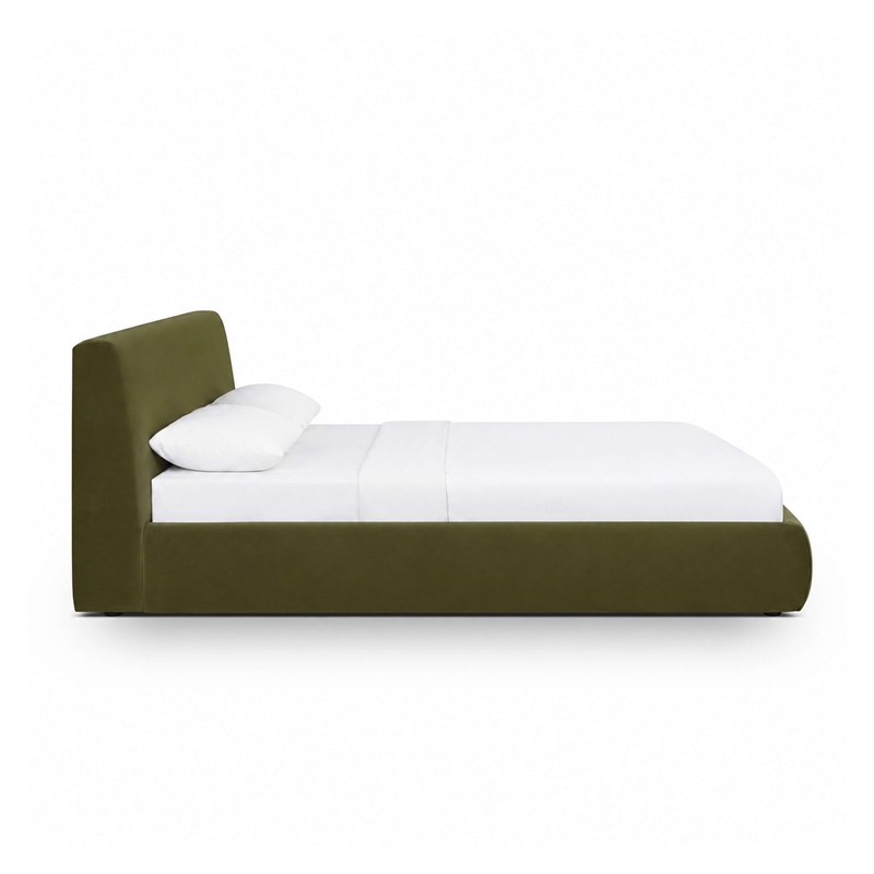 Isla Green Performance Velvet King Bed