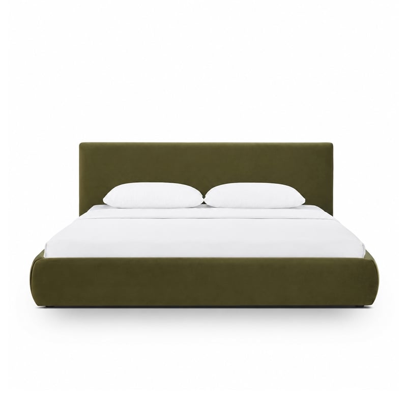 Isla Green Performance Velvet King Bed
