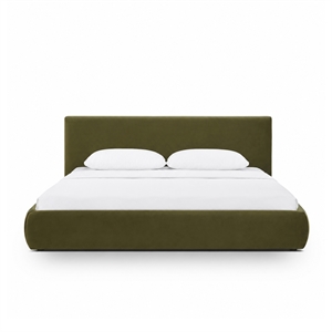 Isla Green Performance Velvet King Bed