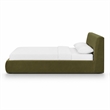 Isla Green Performance Velvet Queen Bed