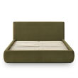 Isla Green Performance Velvet Queen Bed