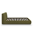 Isla Green Performance Velvet Queen Bed