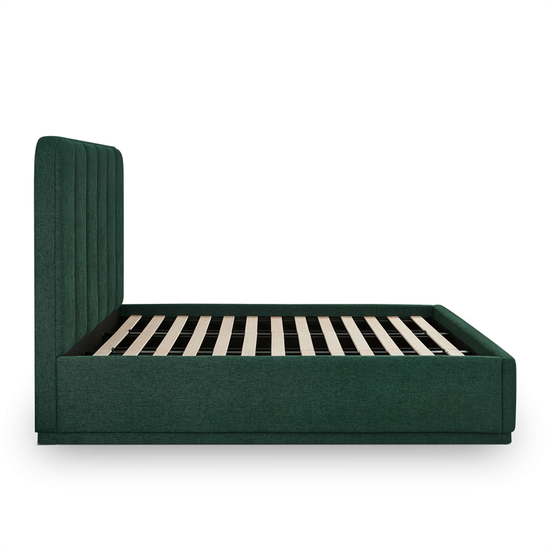 Parker Forest Green Chenille King Bed