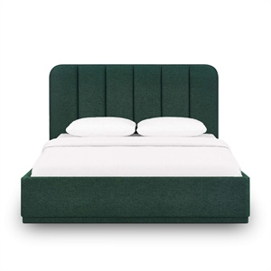 Parker Forest Green Chenille King Bed