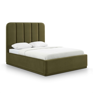 Parker Green Performance Velvet King Bed