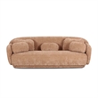 Misty Tan Textured Knubby Fabric Sofa