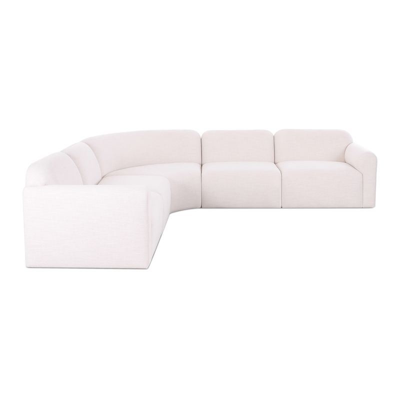 Gorge Cream Performance 5 Piece Corner Sectional