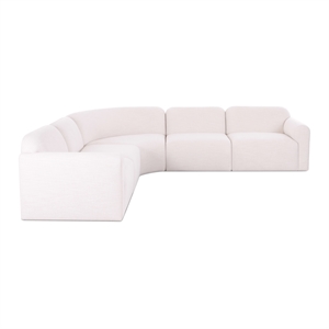 Gorge Cream Performance 5 Piece Corner Sectional