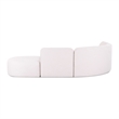 Gorge Cream Performance 5 Piece Euro Sectional