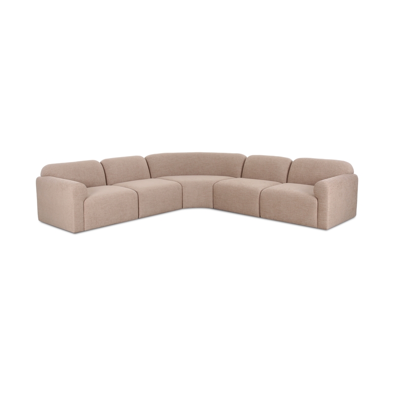 Gorge Tan Performance 5 Piece Corner Sectional
