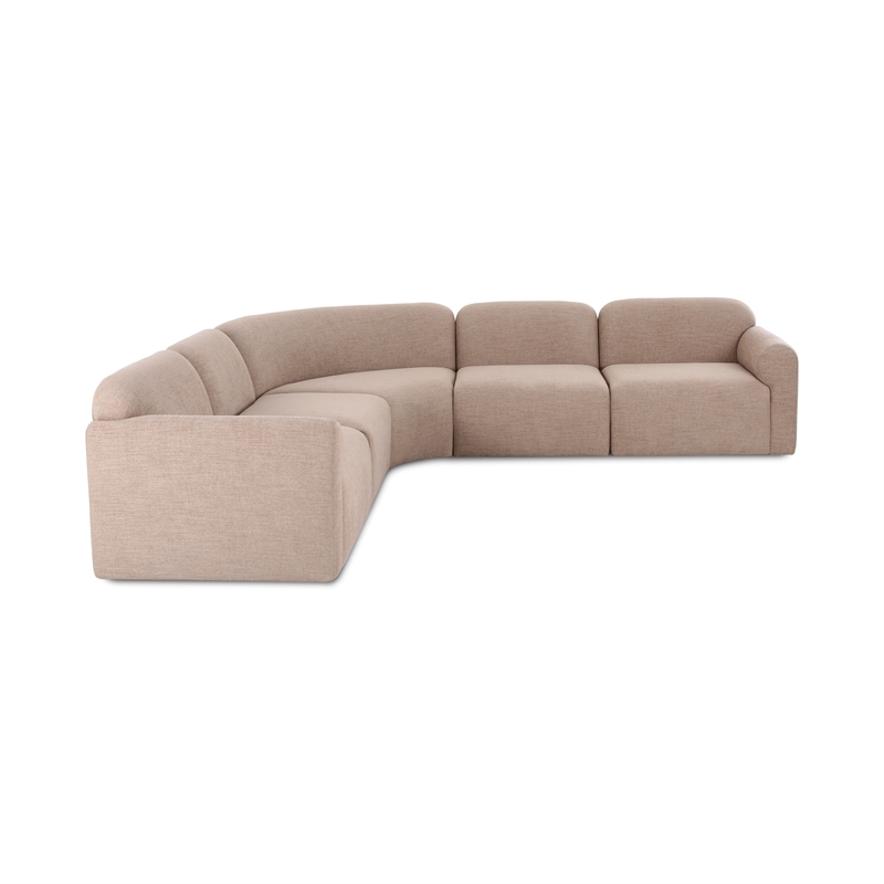 Gorge Tan Performance 5 Piece Corner Sectional