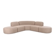 Gorge Tan Performance 5 Piece Euro Sectional