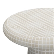 Monica Tiled Pattern Indoor / Outdoor Tall Side Table