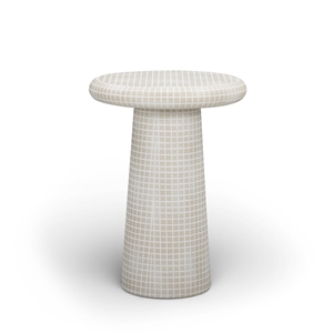 Monica Tiled Pattern Indoor / Outdoor Tall Side Table