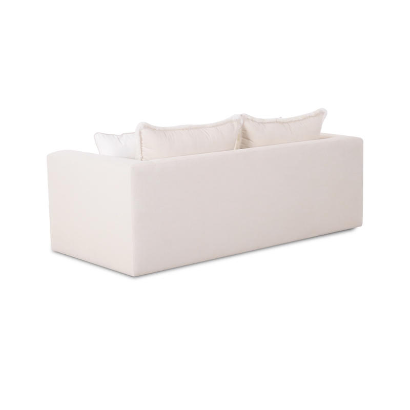 Salty Cream Performance Petite Boucle Outdoor Sofa