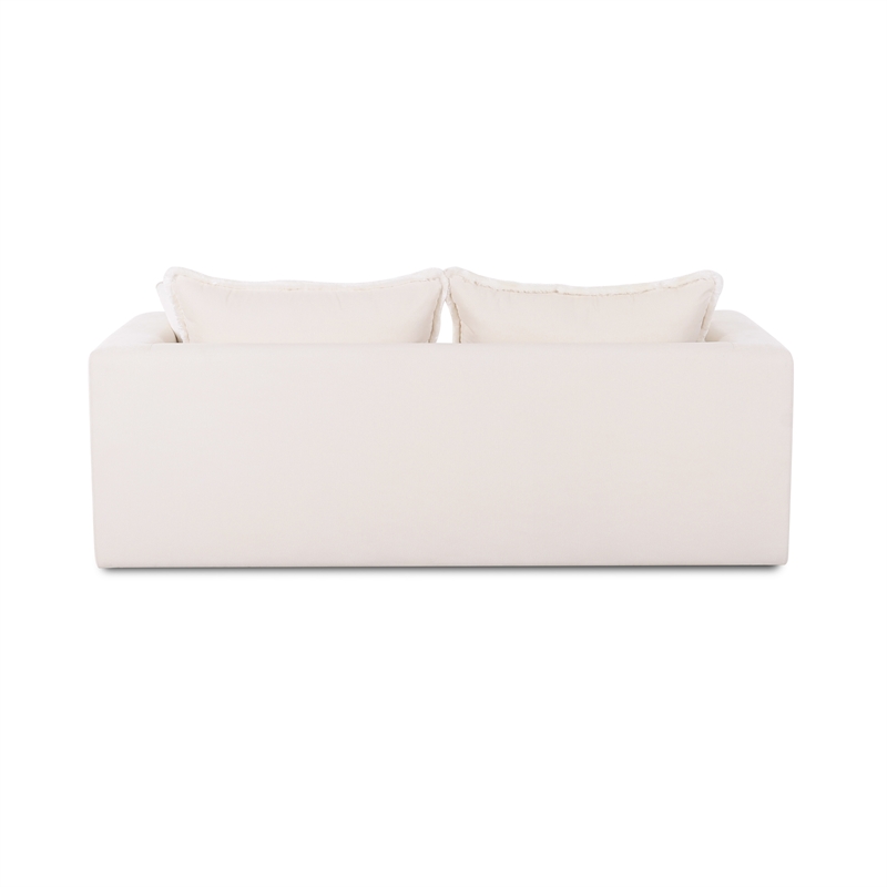 Salty Cream Performance Petite Boucle Outdoor Sofa