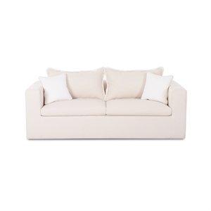Salty Cream Performance Petite Boucle Outdoor Sofa