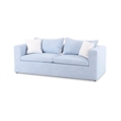 Salty Light Blue Performance Petite Boucle Outdoor Sofa