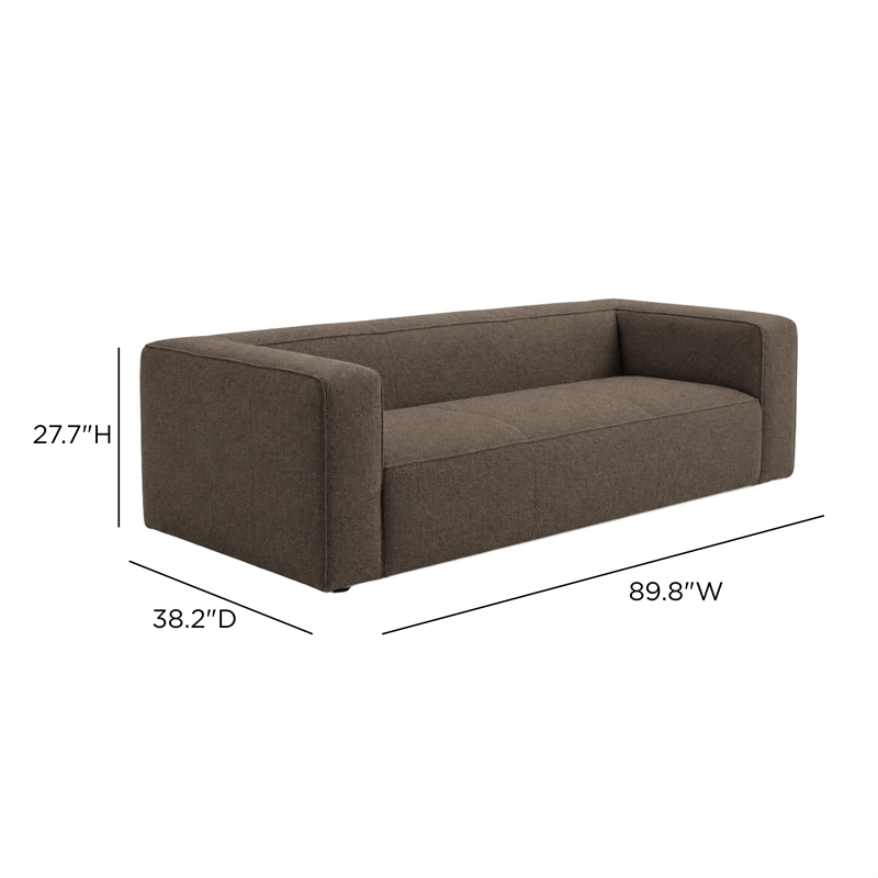 Aurora Rosewood Heavy Basketweave Sofa