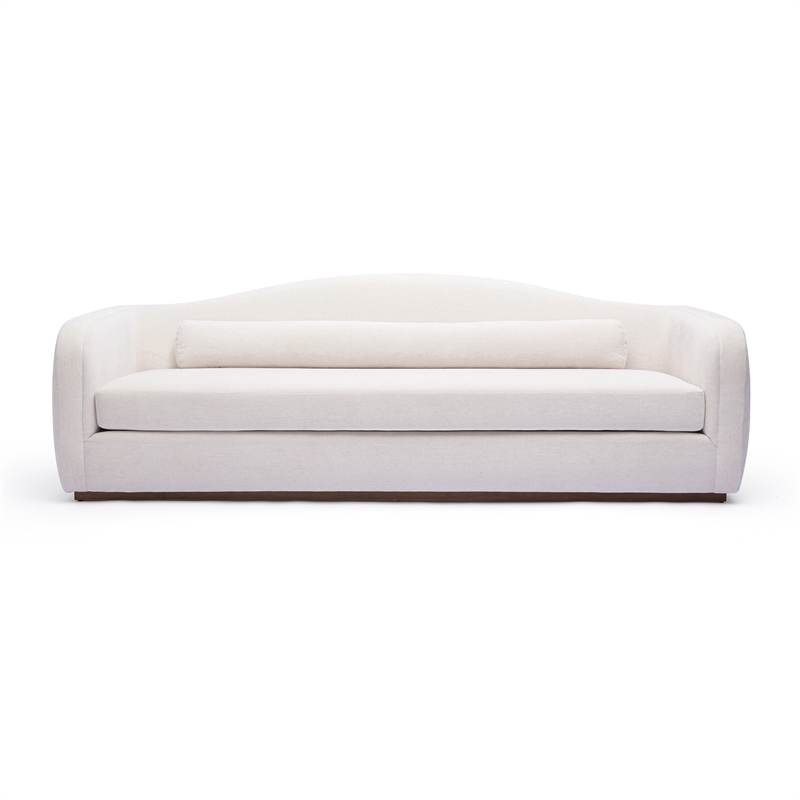 Camille Cream Performance Linen Chenille Sofa