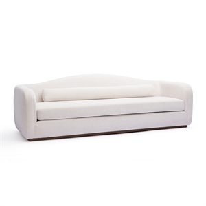 Camille Cream Performance Linen Chenille Sofa