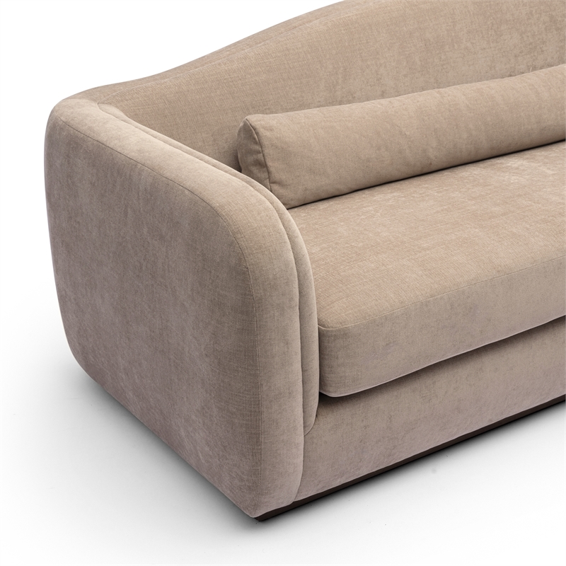 Camille Stone Performance Linen Chenille Sofa