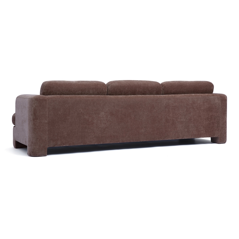 Halsey Brown Textured Fabric Sofa