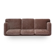Halsey Brown Textured Fabric Sofa