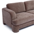 Halsey Brown Textured Fabric Sofa