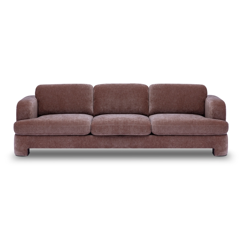Halsey Brown Textured Fabric Sofa